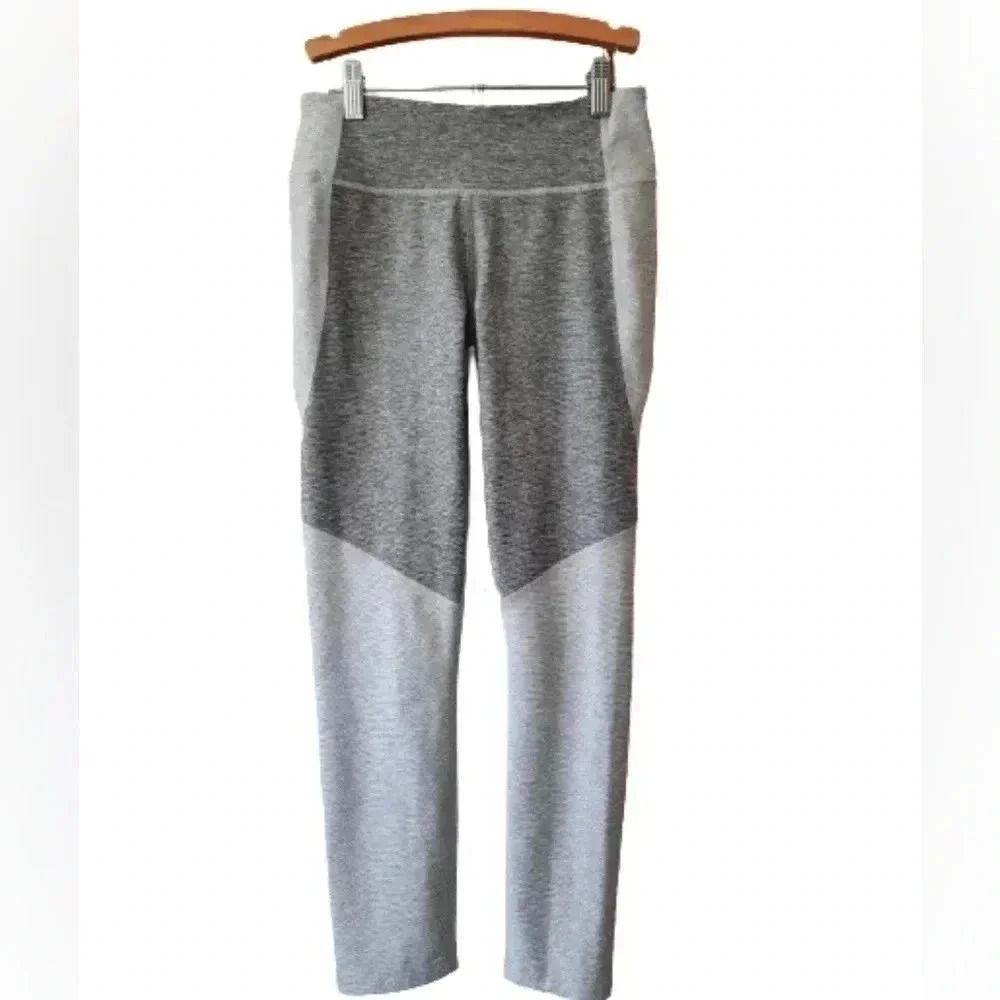 Outdoor Voices Colorblock Gray Leggings Size Small High Rise Activewear